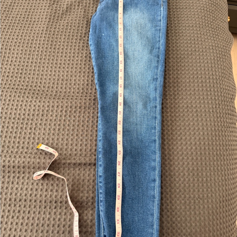Joe's Jeans Light Blue Frayed Ankle Skinny Jeans - Picture 6 of 7